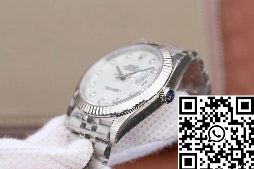 White M126334-0020 Datejust Factory EW Dial Rolex Mother-Of-Pearl 0408